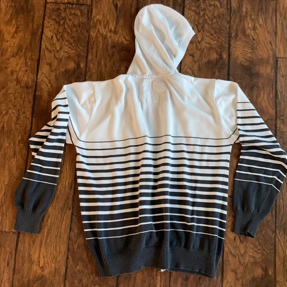 BKE (BUCKLE)  Striped sweater zip up hoodie M EUC - Picture 3 of 6
